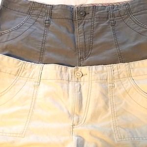 2 pairs American eagle short shorts size 14